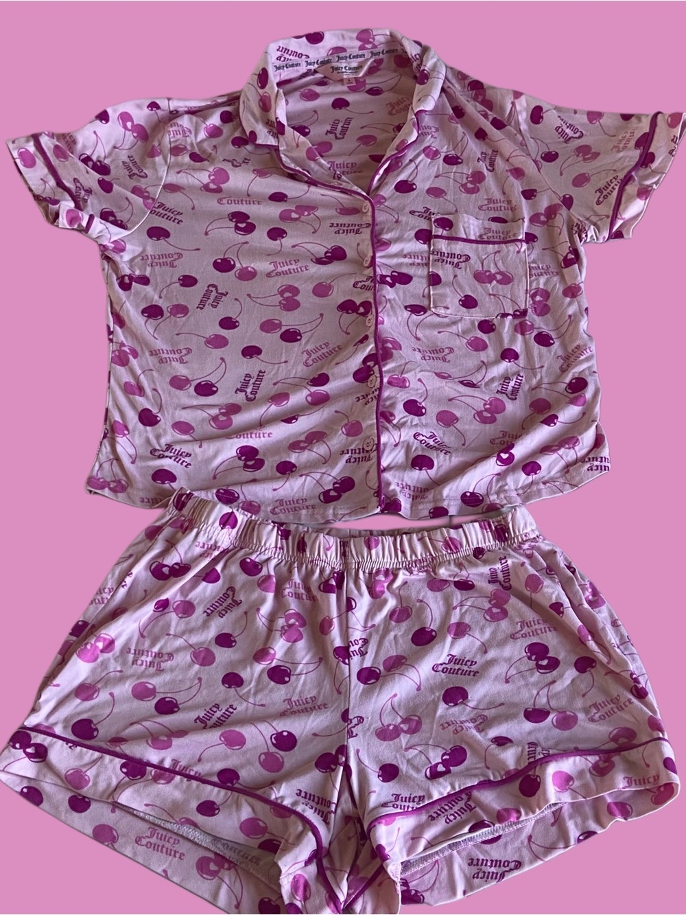 Juicy Couture Pink Cherry Pj Set (Small)